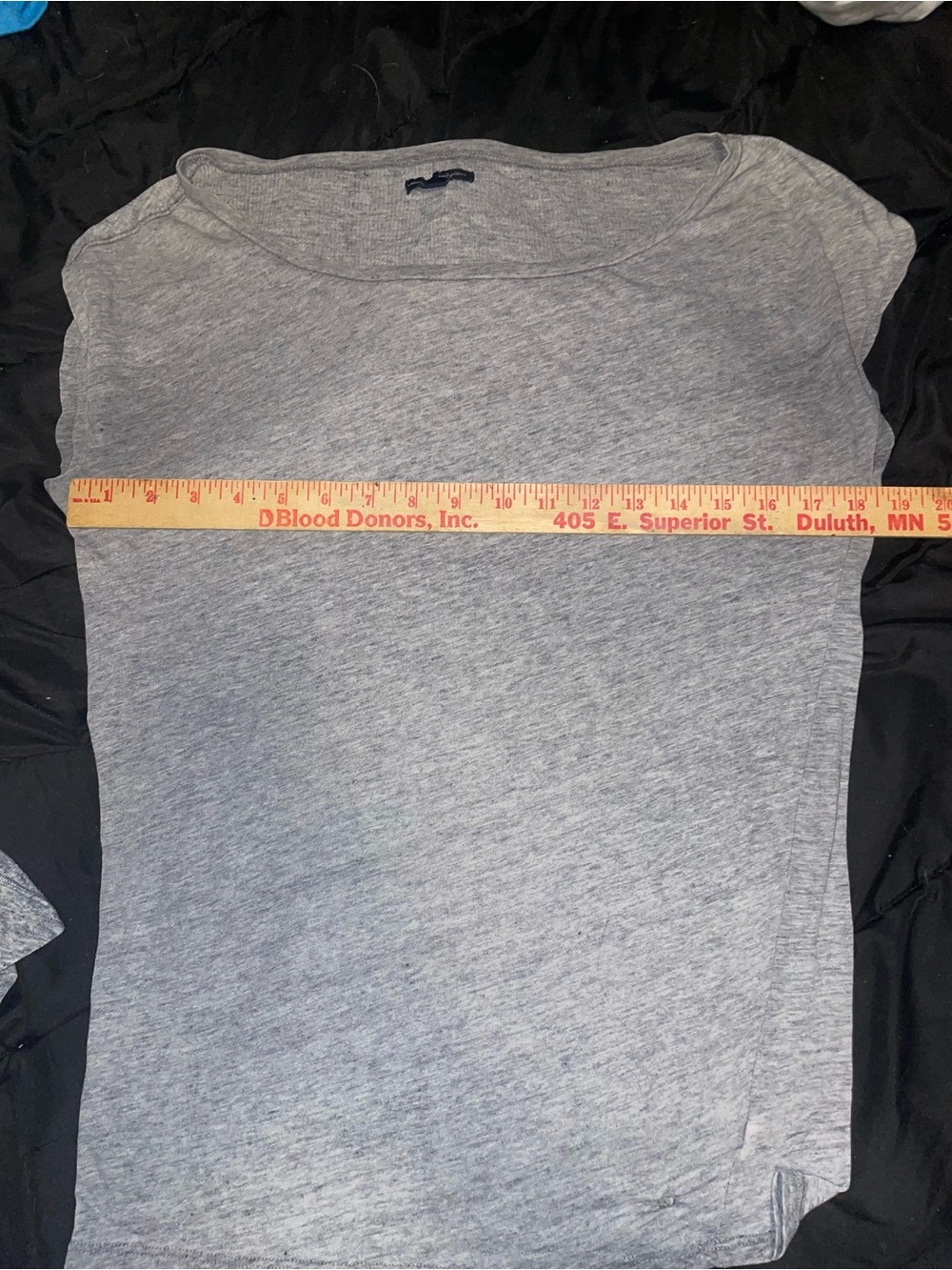 American eagle heather Light Gray scoop Crewneck T-Shirts size medium - Picture 3 of 5